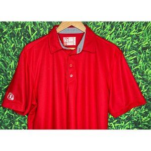 Chick-Fil-A Oobe Team Style Uniform Employee Large Short Sleeve Red Polo Shirt